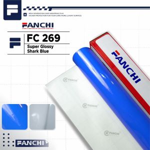 152Cm Sticker FANCHI FC269 Super Gloss Shark Blue Glossy / Meter