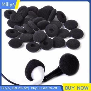 Millys 30PCS đen mềm bọt xốp Tai Pad Earbud cap cho tai nghe Tai nghe Bìa