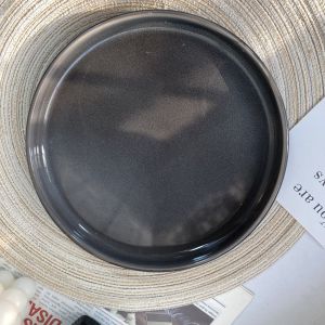 จานกลมขอบสูง จานยกขอบ จานเซรามิก จานสเต็ก สไตล์นอร์ดิก มี2ขนาด 8และ10.5นิ้ว