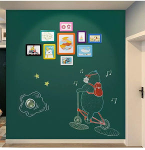 Erasable blackboard (Black\White\Green) stickers (free chalk) PVC 2meters x 45 cm teaching early education blackboardwall stickers clever child Brilliant easy to stick Firmly Christmas discount