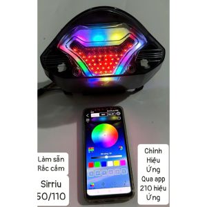 Đèn hậu Sirius TsT 50/110cc rắc cắm như rin chỉnh hiệu ứng qua app