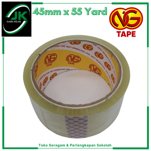 [JK] NG Tape Lakban Bening Uk 45mm dan 48mm Kualitas tidak Mudah Putus
