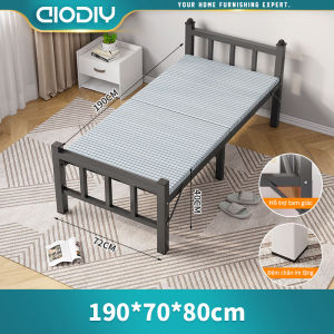 AIODIY giường gấp gọn (khung sắt) kích thước 120x190 cm có khả năng chịu trọng lượng cao lên đến 300 kg