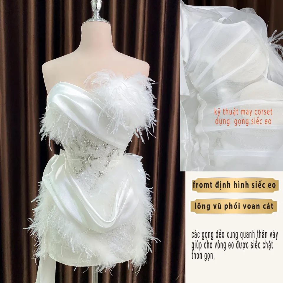 Giảm giá Váy trắng thiết kế Enily Dress dáng xoè dự tiệc đi cưới, sinh nhật  -Ảnh thật 100%- Thời Trang Váy Thiết Kế - Mua Thông Minh