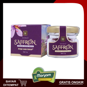 Herat Saffron Spesial Super Negin 1 gram Pure Like Gold - Saffron Afghanistan - Asli Original