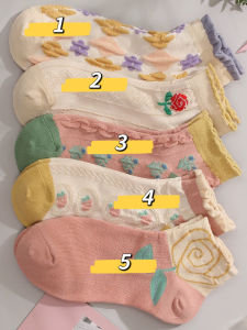 ins trendy all-match cute Japanese and Korean style short tube boat socks thin style