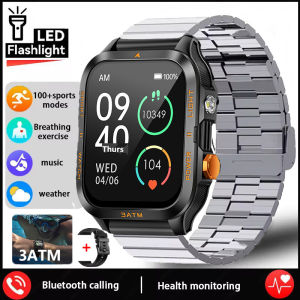 New For Smart Watch MilitaryGPS Men Flashlight 800mAh 3ATM Waterproof Outdoor Sport Tracker Bluetooth Call Smartwatches for Android and iOS