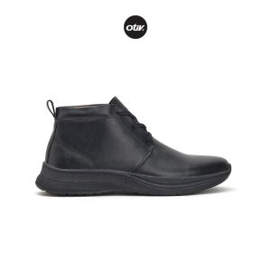 Otiv London Black - Sepatu Boots Kulit Pria Untuk Kerja Kuliah Casual Travelling