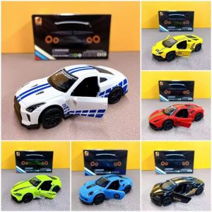 YONGQING จำลองโมเดลรถ 1:43 ทำจากวัสดุโลหะผสมเด็กรถรุ่นของเล่นประตูเปิดคู่ของเล่นเด็ก มีของพร้อมส่งของขวัญคริสต์มาส ของขวัญวันเกิดของขวัญสำหรับเด็ก