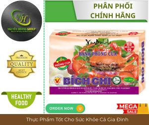 COMBO 5 HỘP - Bánh Phồng CUA Bích Chi Hộp 200g - Thơm Ngon Giàu Dinh Dưỡng