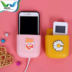 WARS Rak HP Dinding Tempel Gantungan Hook Serbaguna Kotak Tempat Penyimpanan Remote Handphone