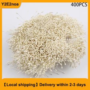 【Local shipping】 400Pcs Mini Flower Stamen Artificial Pistil Double Heads DIY Floral Craft For Wedding Decor Needlework Scrapbooking