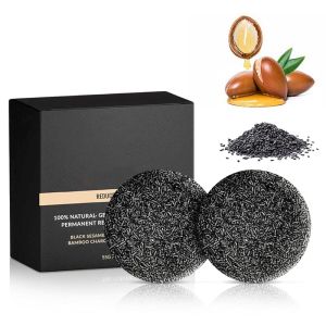 Gray Hair Reverse Bar 2025 New Mane Grey Hair Reverse Bar for Men and Women Natural Darkening Shampoo Black Soap for Gray Hair Hydrating and Moisturizing (2 Pcs)