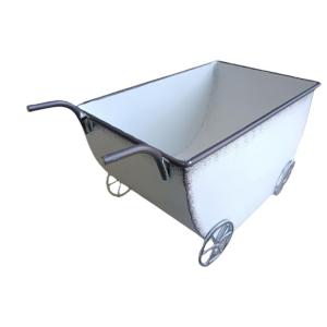 Iron Display Cart Vintage Outdoor Decoration Iron Vintage Small Planter Flower Cart Home Garden Decors for Backyard