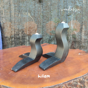 WOODENESIA Kaki Kambing Garengan Kayu Mahoni Bahan Bufet Almari Sofa Meja Kursi 15cm