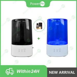 POWERPH 4L 3.2L 7LED 6LED 2Colors Ultrasonic Humidifier With Essential Oil Touch Screen Diffuser For Air Purify And Humidity In Room And Office