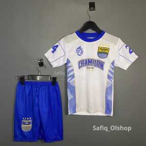 COD-SETELAN BAJU BOLA ANAK PERSIB CHAMPION BINTANG EMPAT/KAOS OLAHRAGA ANAK TERMURAH / JERSEY BAJU BOLA ANAK FUTSAL / BAHAN NYAMAN DAN ADEM