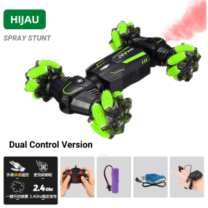 Mobil Stunt Remote Control Mobil 4WD Stunt Car RC Off-road Kontrol Isyarat dengan Asap dan Lampu