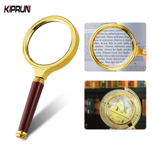 KIPRUN 10X Handheld Magnifier High Clarity Reading Magnifying Glass for Book Newspaper fine Print Soldering Repair Inspection