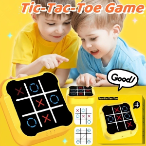 Tic Tac Toe Educational XO Board Game Kids Family Puzzle Toy to Train Memory & Attention