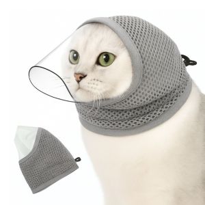 UBL944NK Kitten Anti-bite Headgear Cat Anti-Biting Breathable Anti Scratch Cat Protective Headgear Transparent Vision Cat Face Pet Supplies
