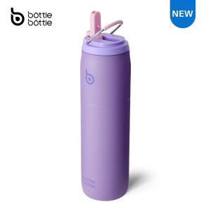 BOTTLE BOTTLE 32oz Stainless Steel Sport Water Bottle with Straw and Lid Vacuum Insulated Water Bottle Flask Stay Cold for 18 Hrs Hot for 12 Hrs Leak-Proof Wide Mouth(950ML)