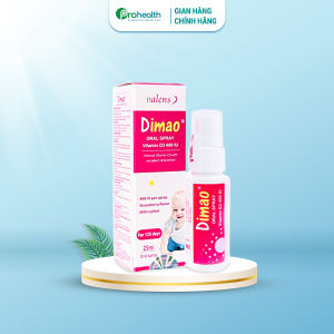 Dimao Vitamin D3 Dạng Xịt Giúp Hỗ Trợ Phòng Ngừa Thiếu Vitamin D Hỗ Trợ Hấp Thu Canxi Và Tăng Chiều Cao 25ml