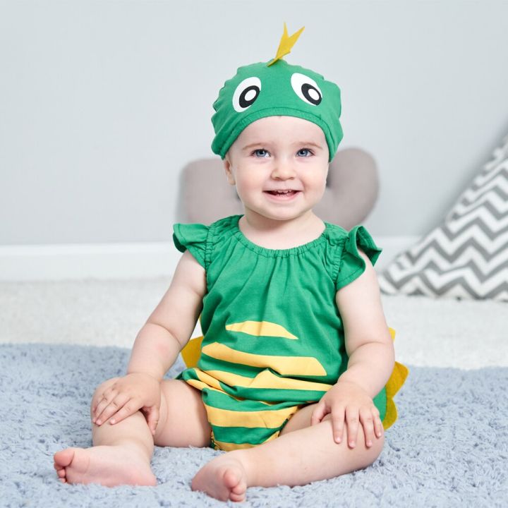 Infant Toddler Summer Short Romper Baby Boys Girls Animal Dino