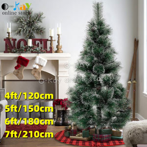 O-KAY Pointed Snow Slim Christmas Tree Flocking Christmas Tree