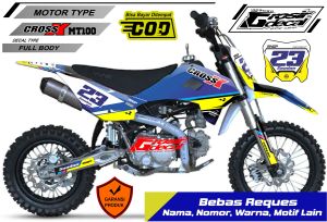 Sticker Striping Mini Trail Viar 100cc New Full Body Bebas Reques