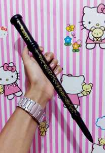 tongkat 35cm kayu galih kelor hitam ukir