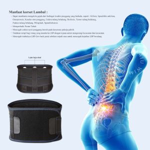 Wimiu Korset Lumbal Korset Lumbar Premium Penyangga Punggung Pinggang LSO Orthopedi Grafena Graphene Tulang Belakang Saraf Pria Wanita 414