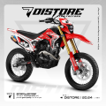 Decal crf 150 l full body hitam sangar merah putih biru free custom nama nomor. 