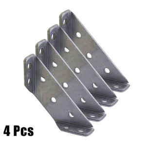 4pcs/set Furniture Corner Connector Konektor Sudut Furniture Bracket Universal Multifungsi Stainless Steel