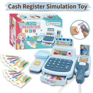 Quivlox Mini Educational Cash Register Toy Simulate Supermarket Play Toys Electric Shopping Cashier Machine