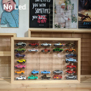 42 Slot Mobil Rak Hotwheels akrilik dan Jati Belanda Solid
