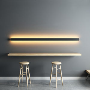 Modern  Wall Lights  Frosted Black LED Long Wall Sconce  Warm White Acrylic Indoor Wall lamp for Bedroom Living Room Hallway