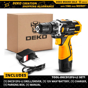 DEKO New Arrival Banger 12V SET1 Cordless Drill Electric Screwdriver