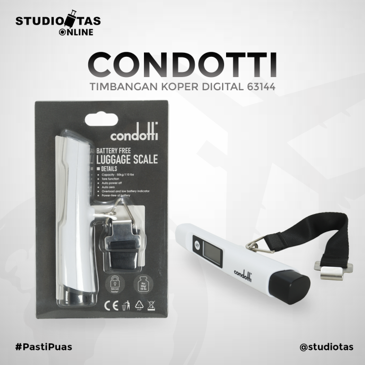 Condotti Timbangan Koper Digital 63144 White | Lazada Indonesia