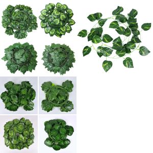 Dây Lá Nho Lá Phong Giả Dài 220CM Sắc Nét Như Thật Trang Trí Nhà Cửa Bàn Tiệc Hàng Rào Tạo Không Gian Xanh Mát