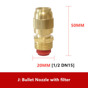 Loyyer Loyyer Atomizing Nozzle with Filter Brass Home Adjustable Lawn Agricultural Cool Dust Sprayer Irrigation System Spray Nozzle Garden Tools Misting Sprinklers