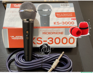 With Free Foam 100% Actual Pic Platinum Heavy Duty Wired 10 Meter Microphone KS-5000 KS-3000 KS-8000