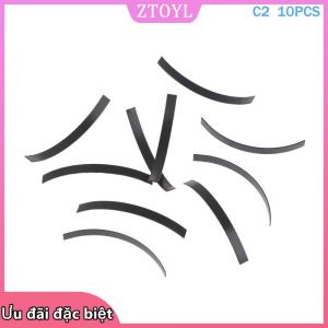 🎀ZTOYL✨ 10pcs C loại tấm mùa xuân thép không gỉ hoặc thép mangan phẳng dây Arc Clip mùa xuân trong ống định vị mùa xuân