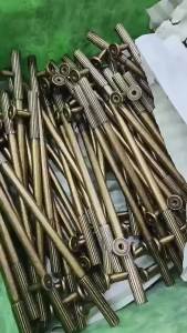 Modern Zinc Alloy Wardrobe Door Handle Threaded Vertical Knurled Drawer Knob And Handle Kitchen Cabinet Door Handle