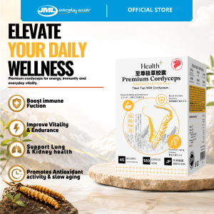 JML Health+ Kampo Premium Cordyceps Capsules 120s | Energy Immunity & Vitality Support
