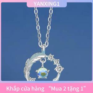 [COD] YANXING1 Tinh Tế Hoa Trái Tim Mặt Dây Chuyền Vòng Cổ Cho Phụ Nữ Pha Lê Zircon Xương Đòn Chuỗi Đám Cưới Đảng Đồ Trang Sức