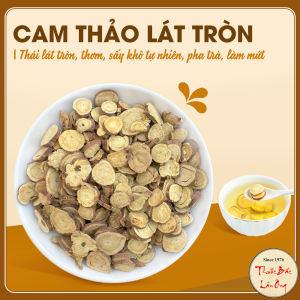 Cam thảo lát tròn 500g sấy khô tự nhiên nhân trần cỏ ngọt tùy chọn - Lãn Ông