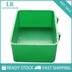 LF Wholesale✨Flash Sale ✨ มัลติฟังก์ชั่ Creative ถาดอาหารสีเขียวนกแก้วอ่างอาบน้ำสัตว์กรงอาบน้ำกล่อง