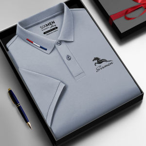 Áo Polo nam cao cấp cổ bẻ - Tặng Kèm Hộp Quà - SIXMEN Mã Đáo Thành Công - Polo vải cá sấu cotton CVC Thoáng mát