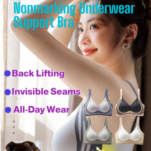 🎉Comfortable and breathable🎉Nonmarking Underwear Support Bra Comfortable Womens Housekeeping Back Lifting Bra Wire-Free Support Bra Invisible Seams Comfortable All-Day Wear Breathable